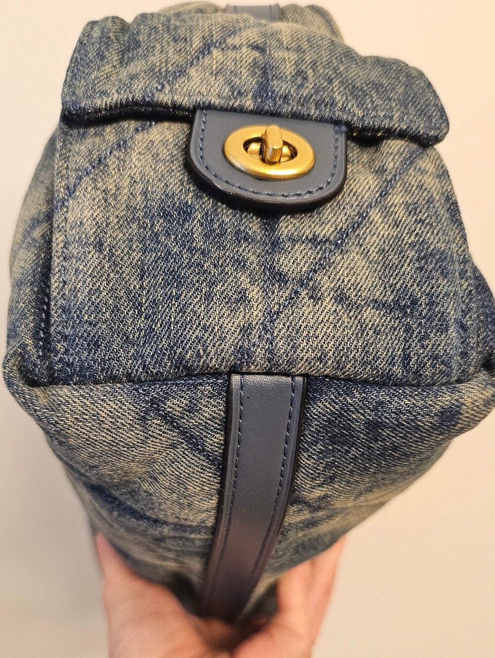 COACH Denim Pocket Juliet Bag 30 Denim Bag - Picture 6 of 12